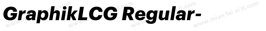 GraphikLCG Regular字体转换